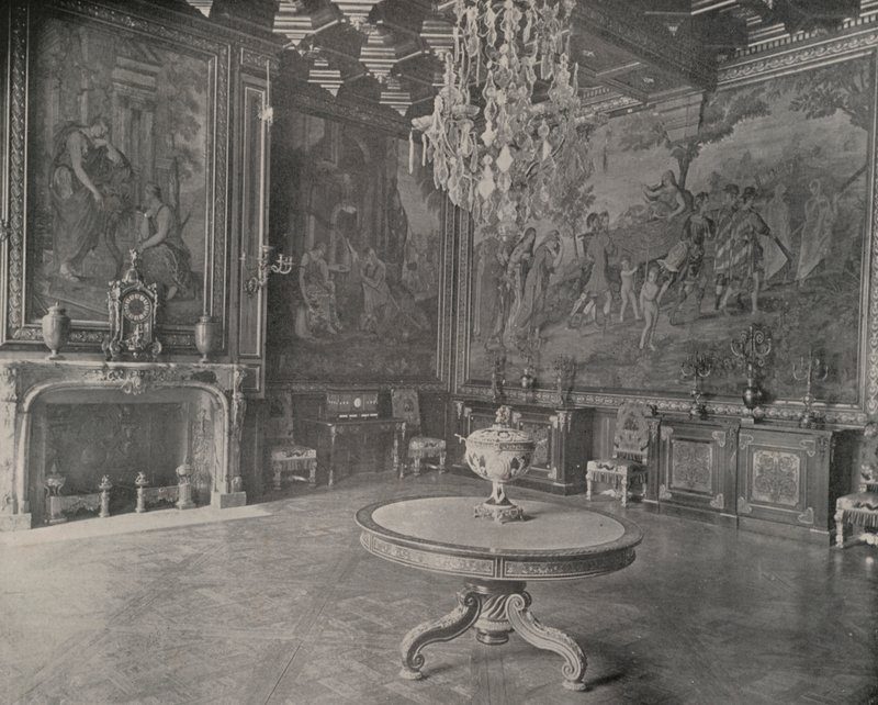Tegnestue, Palace of Fontainebleau (s/h foto) af French Photographer