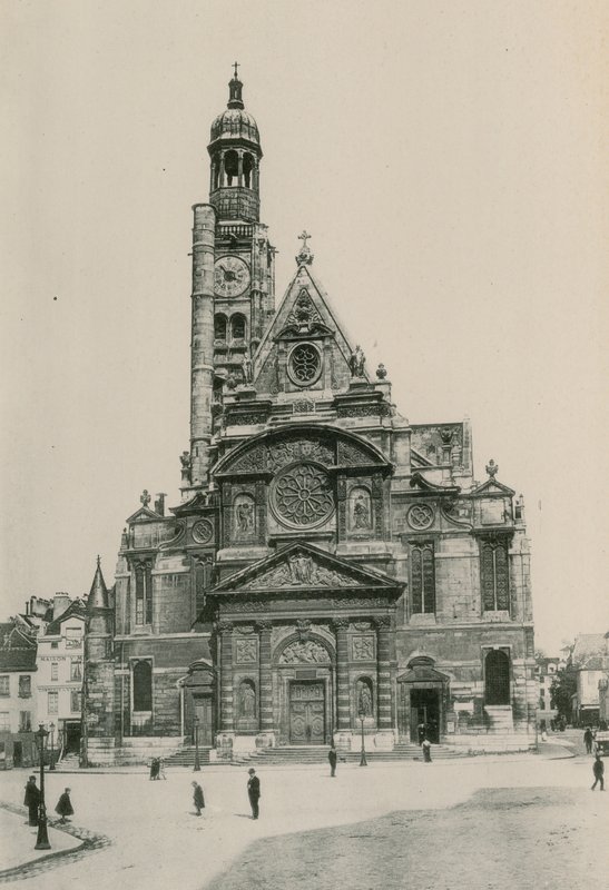 Saint-Etienne du Mont-kirken, Saint-Etienne du Mont-kirken (fotogravering) af French Photographer