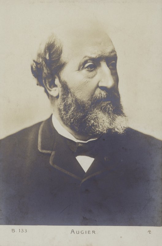 Emile Augier (1820-1889), fransk dramatiker af French Photographer