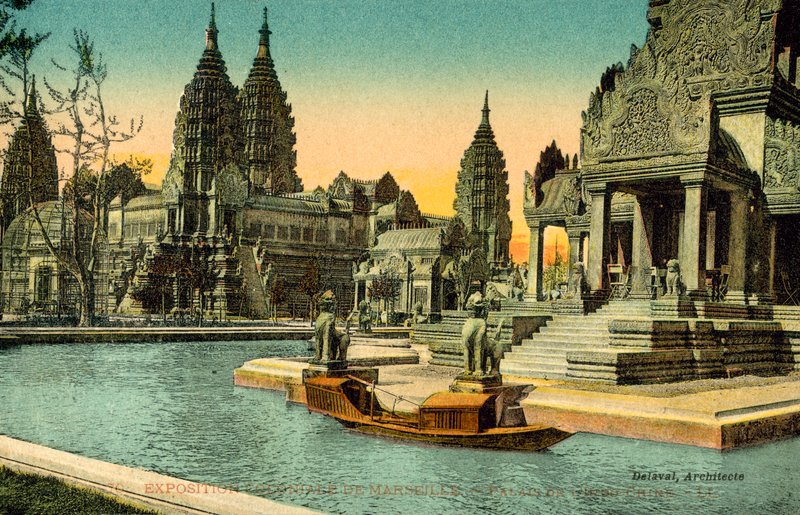 Kolonial udstilling af Marseille, Palace of Indo China af French Photographer