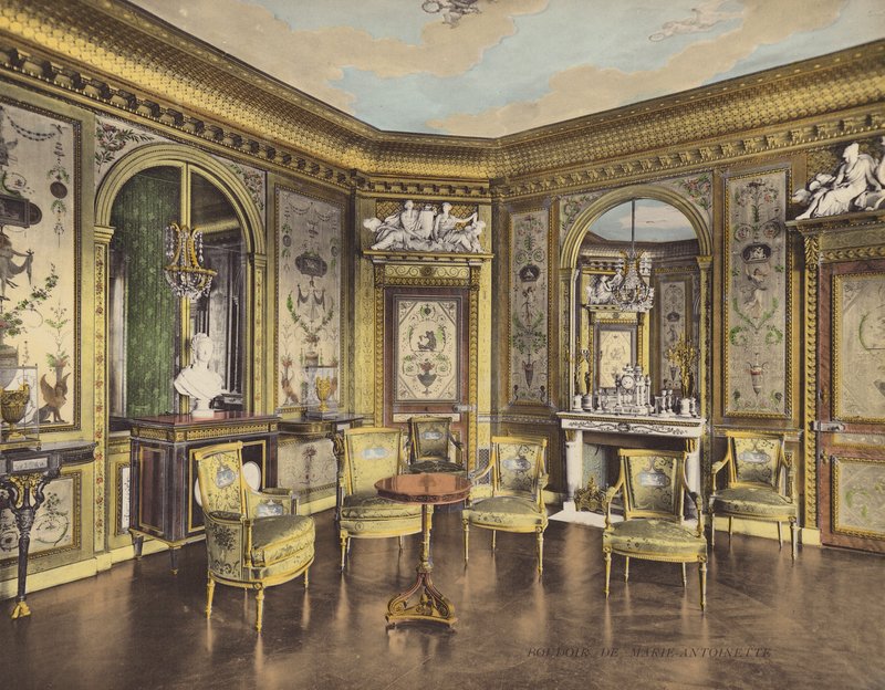 Fontainebleau: Marie-Antoinettes boudoir (farvefoto) af French Photographer