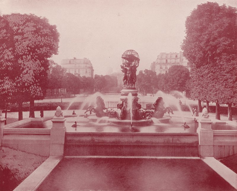 Observatoriets springvand, Luxembourg Palace (s/h foto) af French Photographer