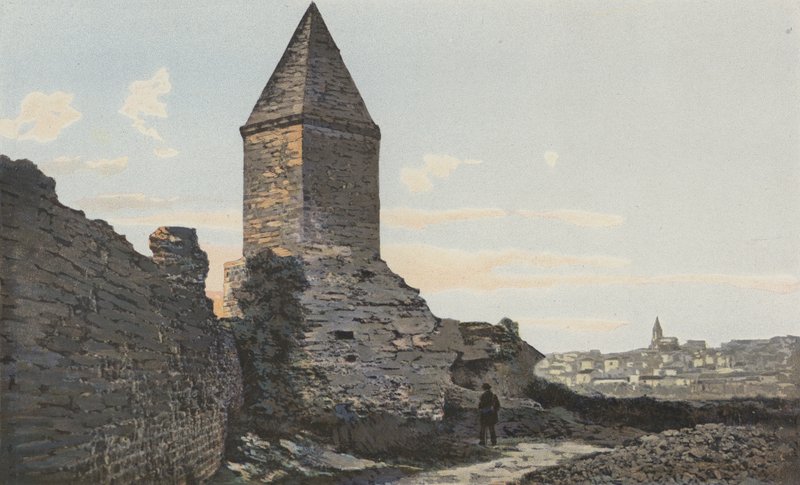 Frejus, romerske volde (Lantern, kaldet Augustus) og generel udsigt af French Photographer