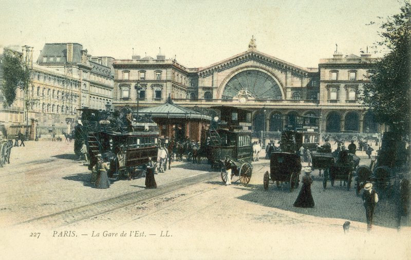Gare de Paris-Est, Paris (farvefoto) af French Photographer