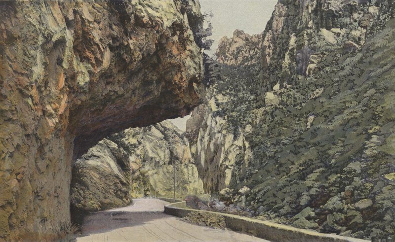 Gorges De LAude, Defile de Pierre-Lys, nedstrøms fra Axat af French Photographer