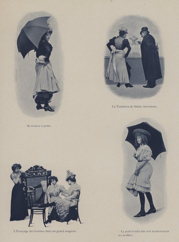 Illustration til Petites Parisiennes (dvs. unge arbejdende piger i Paris) (s/h foto) af French Photographer