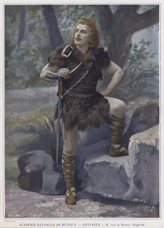 Jean de Reszke i titelrollen i Siegfried (farvet foto) af French Photographer