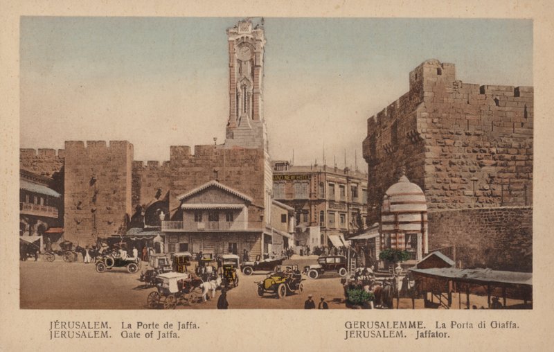 Jerusalem, Jaffa-porten af French Photographer