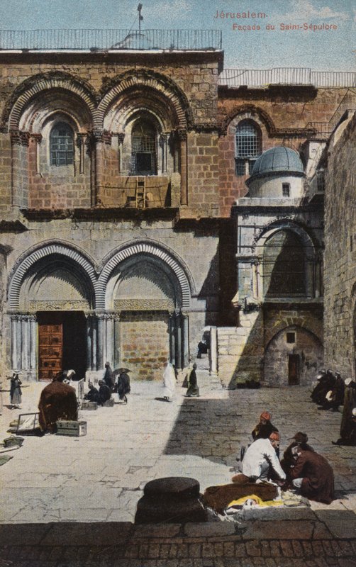 Jerusalem, den hellige gravs facade af French Photographer