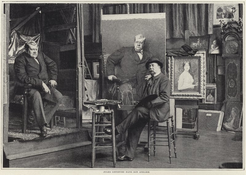 Jules Lefebvre i sit værksted af French Photographer