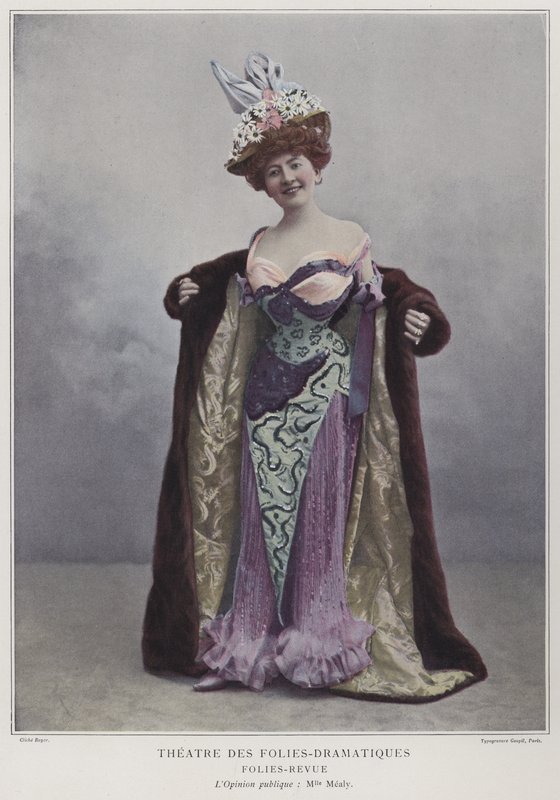 Juliette Mealy, fransk skuespiller og sangerinde (farvet foto) af French Photographer