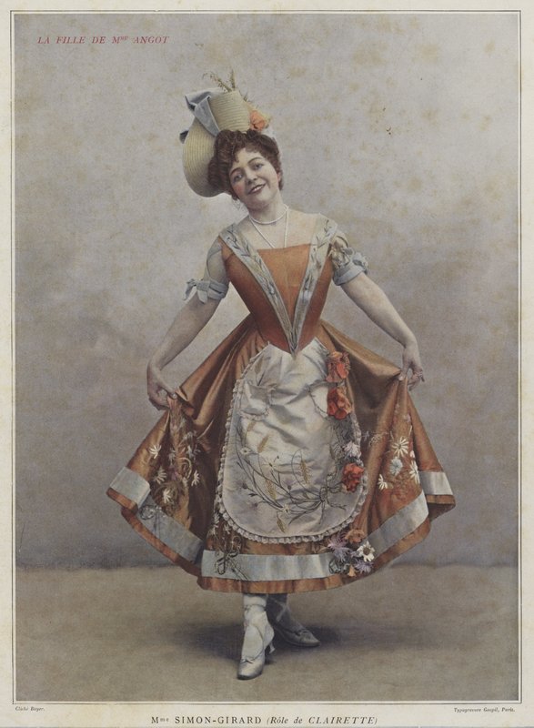 Juliette Simon-Girard som Clairette i Madame Angot