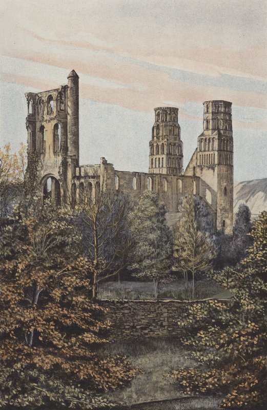 Jumieges, Tidligere Abbey, Together N E af French Photographer