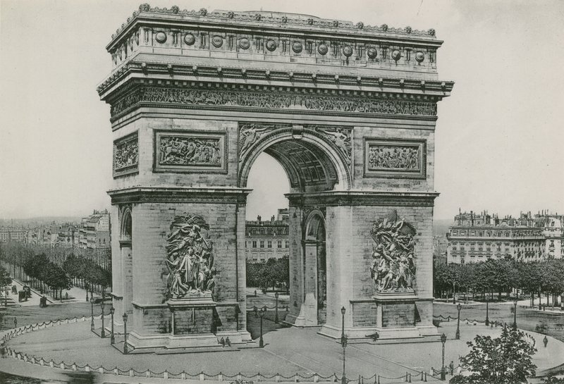 LArc de Triomphe, Triumfbuen (fotogravure) af French Photographer