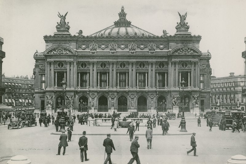 Lopera, Academie Nationale de Musique, Operaen, National Academy of Music (fotogravering) af French Photographer