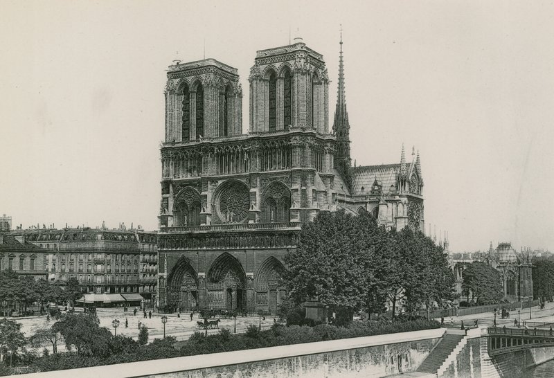 La Cathedrale, Eglise Notre-Dame, Katedralen, Vor Frue Kirke (fotogravure) af French Photographer