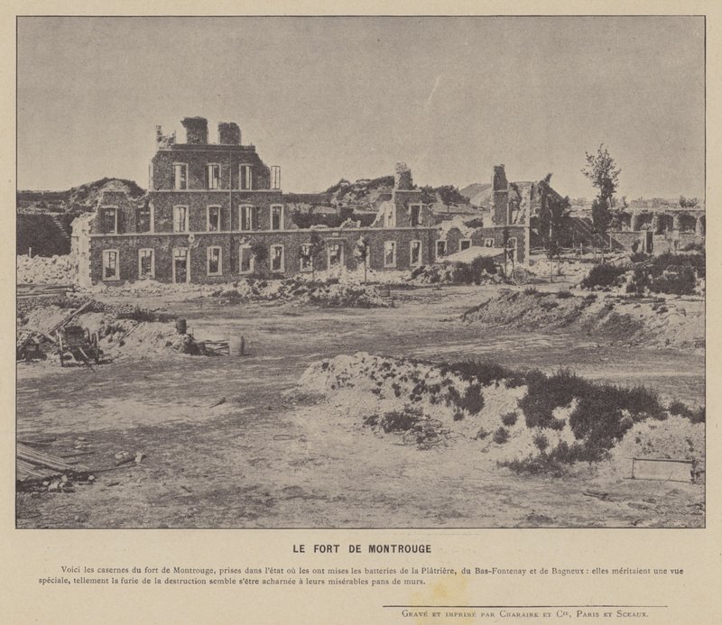 Pariserkommunen, Fort De Montrouge (s/h-billede) af French Photographer