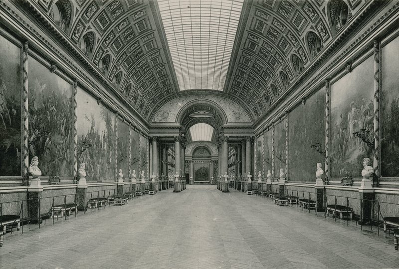 La Galerie des Batailles, Slagenes Galleri (fotogravering) af French Photographer
