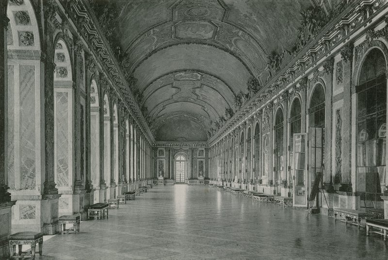 La Galerie des Glaces, Glasgalleriet (fotogravering) af French Photographer