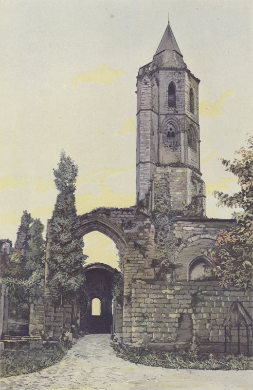 La Sauve, tidligere kloster, kirkens klokketårn af French Photographer
