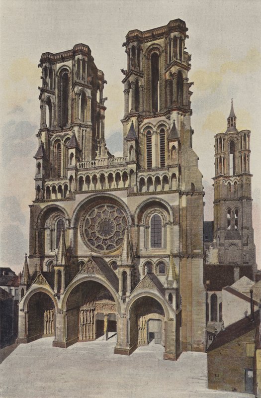 Laon, Notre-Dame-kirken (katedralen) af French Photographer