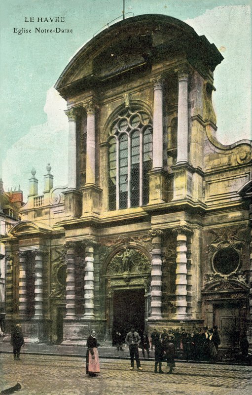 Le Havre, Vor Frue Kirke af French Photographer