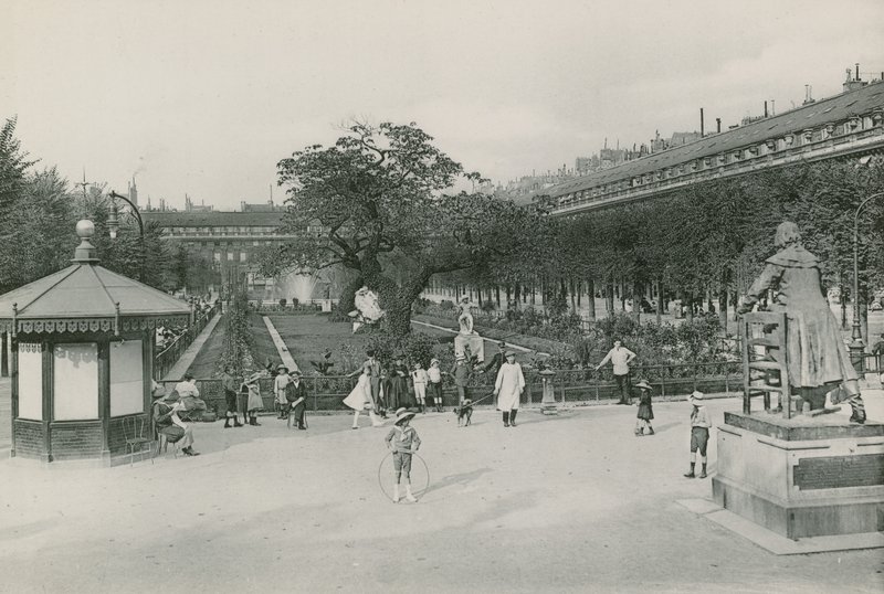 Jardin du Palais-Royal, Palais-Royals have (fotogravering) af French Photographer