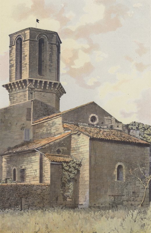 Le Luc, kapel i det tidligere kloster og ottekantede tårn fra det 15. århundrede af French Photographer