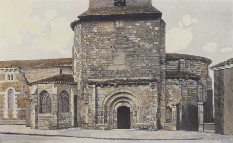 Le Mas-DAgenais, Kirke, Facade S af French Photographer