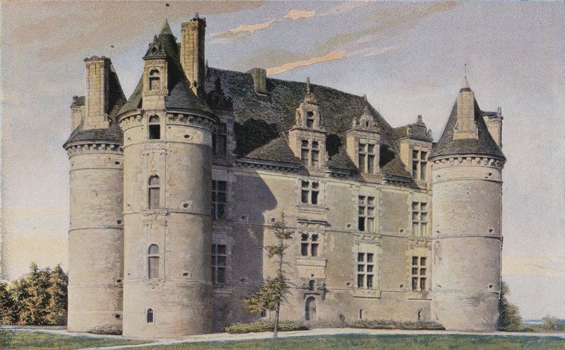 Le Vieil-Bauge, Chateau de Landifer, Set S E af French Photographer