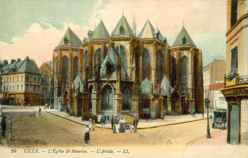 Lille, LEglise St-Maurice, LAbside af French Photographer