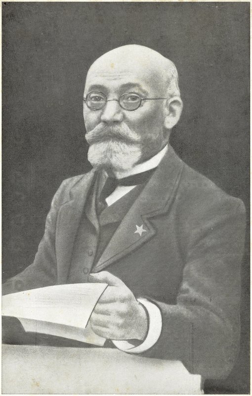 Ludwik Lejzer Zamenhof, polsk opfinder af esperanto (s/h foto) af French Photographer