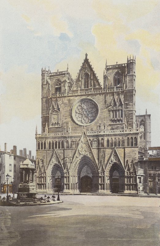 Lyon, Cathedrale St-Jean, Facade O af French Photographer