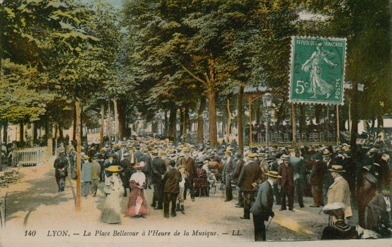 Lyon, Place Bellecour på musikkens tid af French Photographer