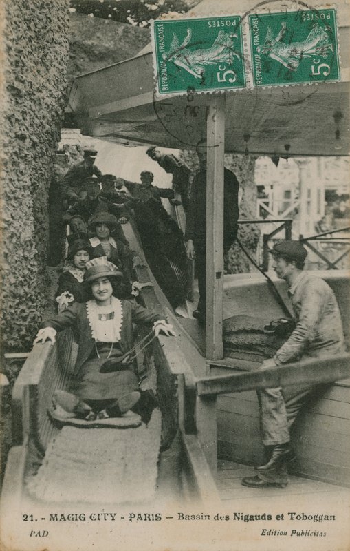 Magic City, Paris, postkort sendt den 19. juli 1913 af French Photographer