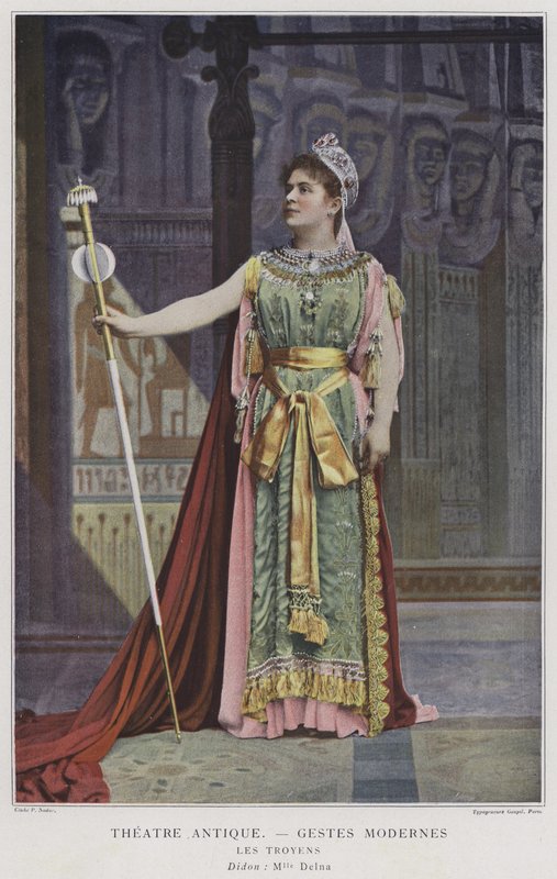 Marie Delna som Dido i Les Troyens (farvet foto) af French Photographer