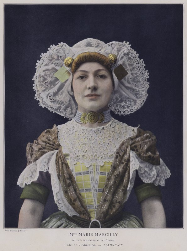 Marie Marcilly som Francisca i LAbsent (farvet foto) af French Photographer