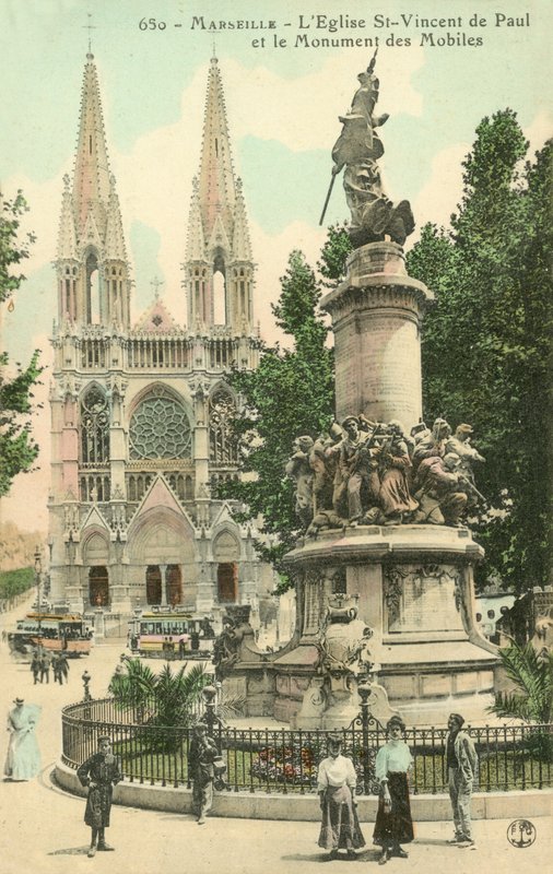 Marseille, Leglist St-Vincent De Paul, Mobiles Monument af French Photographer