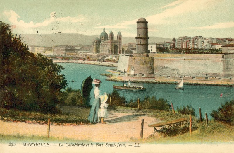 Marseille, Katedralen, Fort Saint-Jean af French Photographer