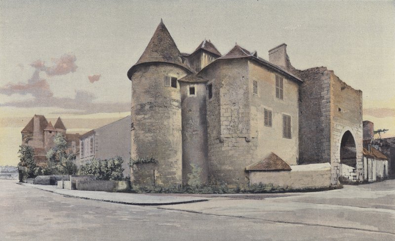 Mennetou-sur-Cher, Chateau, udsigt E af French Photographer