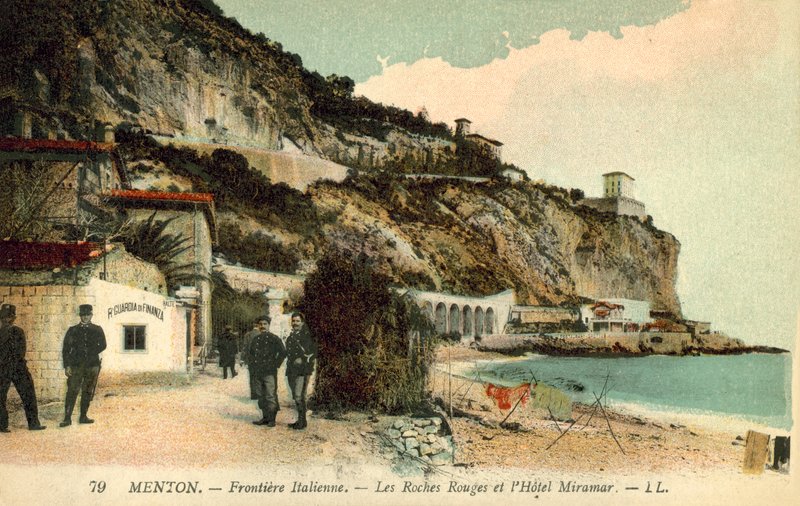 Menton, italiensk grænse af French Photographer