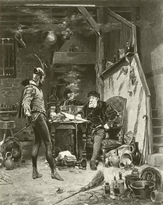 Mephistopheles og Faust (dybtryk) af French Photographer