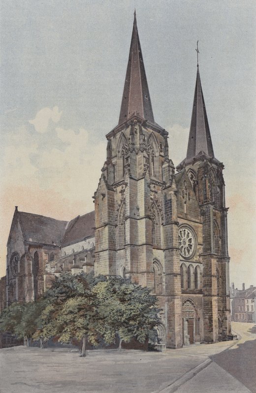 Mezieres, Kirke, Ensemble N O af French Photographer