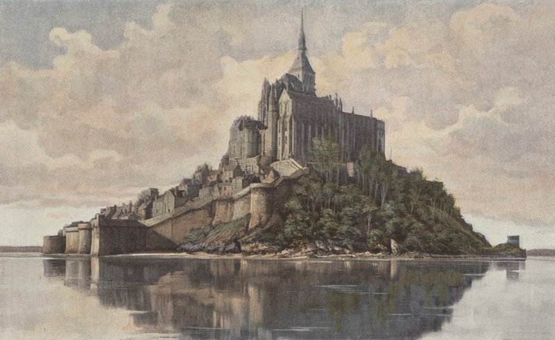 Mont Saint-Michel, Udsigt taget fra SØ af French Photographer