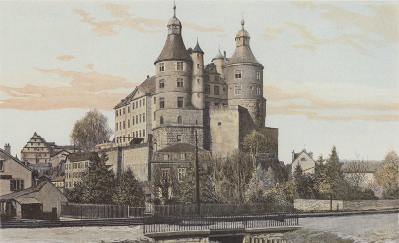 Montbeliard, Udsigt over slottet af French Photographer
