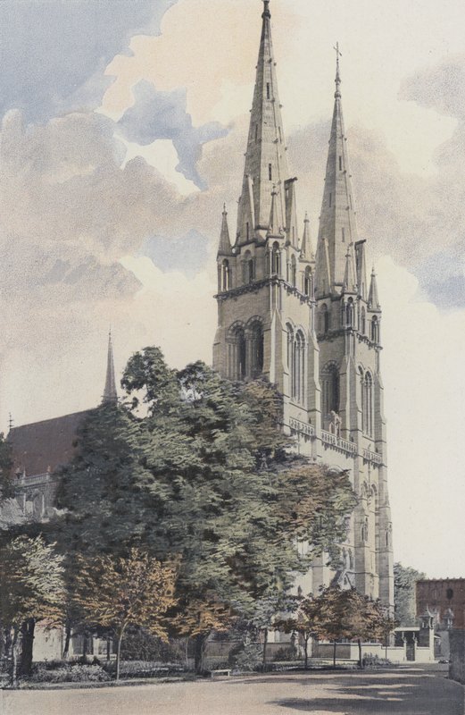 Moulins, Cathedrale, Facade O af French Photographer