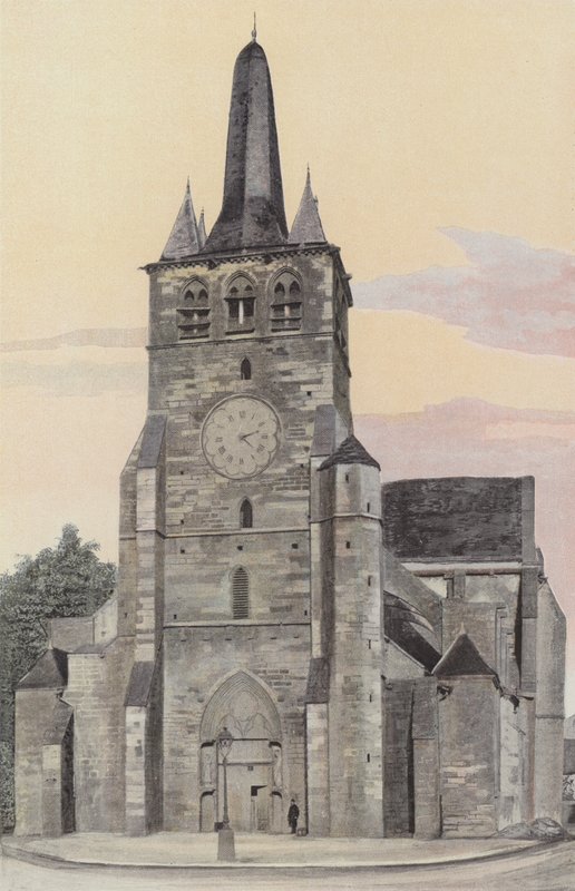 Mussy-sur-Seine, Kirke, Ensemble O af French Photographer