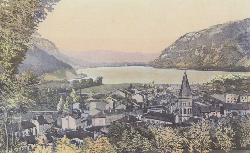Nantua, generel udsigt af French Photographer