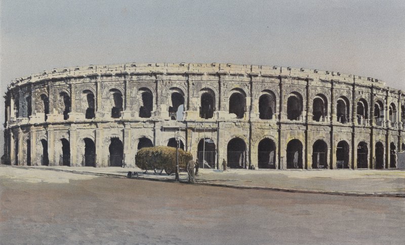 Nimes, Arenaer, Udendørs kompleks af French Photographer