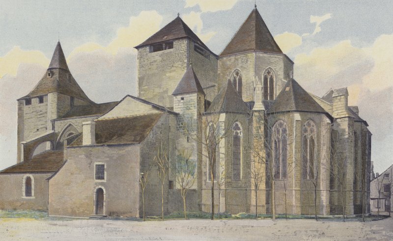 Oloron-Sainte-Marie, Sainte-Marie Kirke, Sammen S E af French Photographer